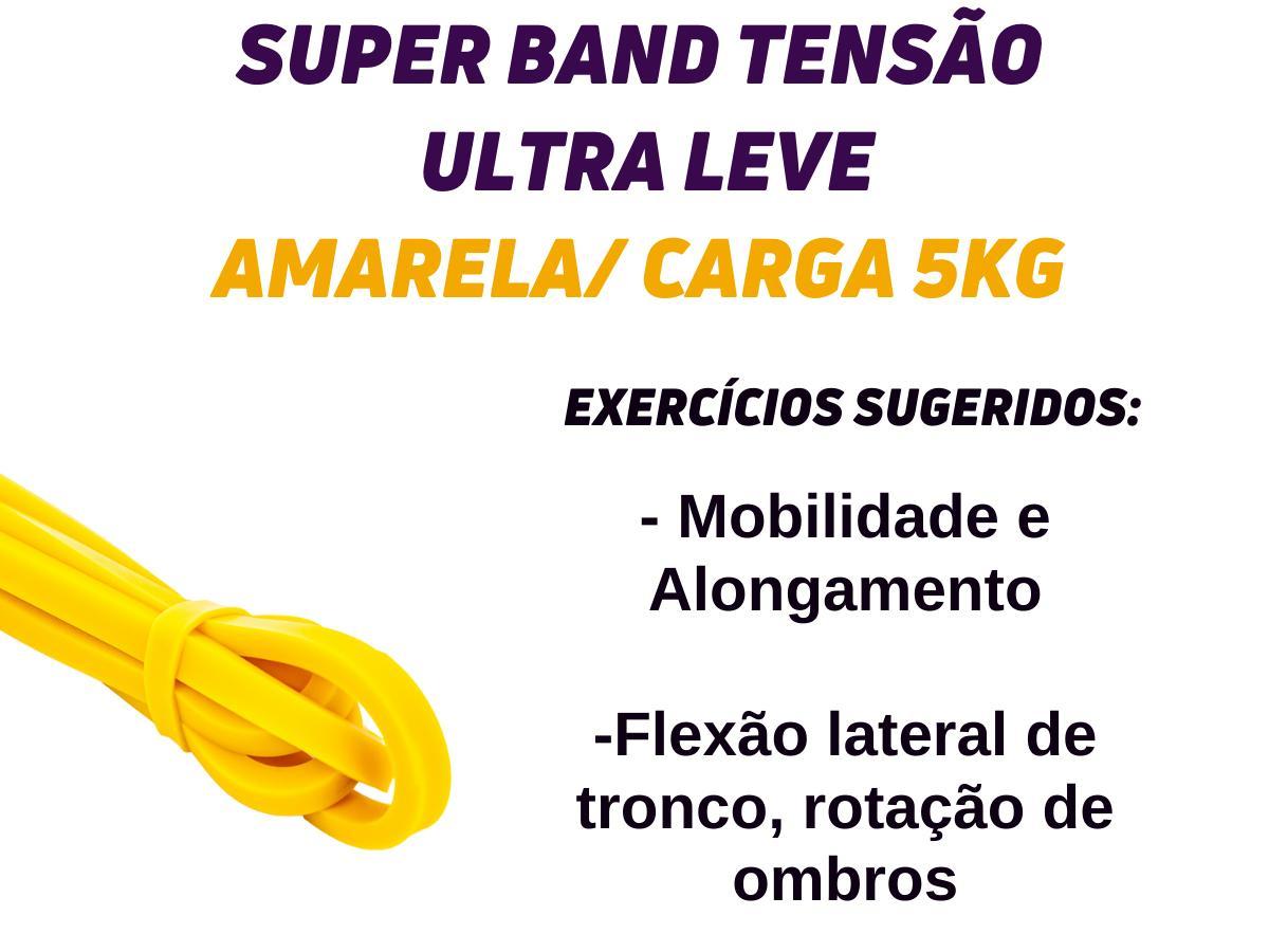 Miniatura Super Band Bravus Sport Tensão Ultra Leve Elástico Extensor