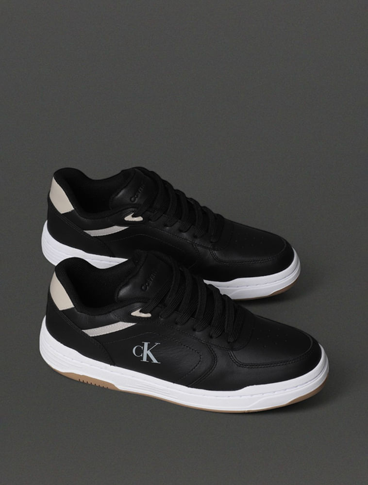 Miniatura Tênis Masculino Court Calvin Klein Jeans - Preto Tênis Masculino Court Calvin Klein Jeans Preto 38