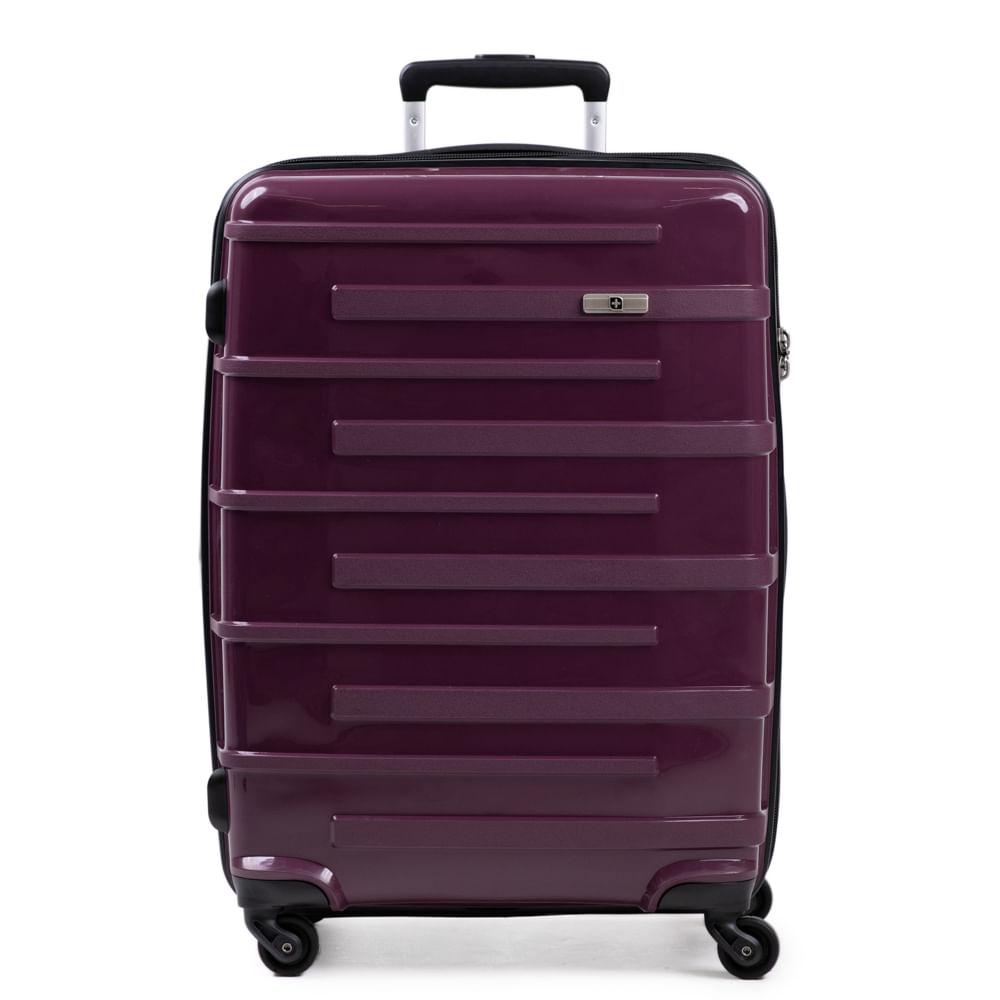Miniatura Mala Média Polipropileno 4 Rodas SwissOne Montreux Roxo Roxo - M