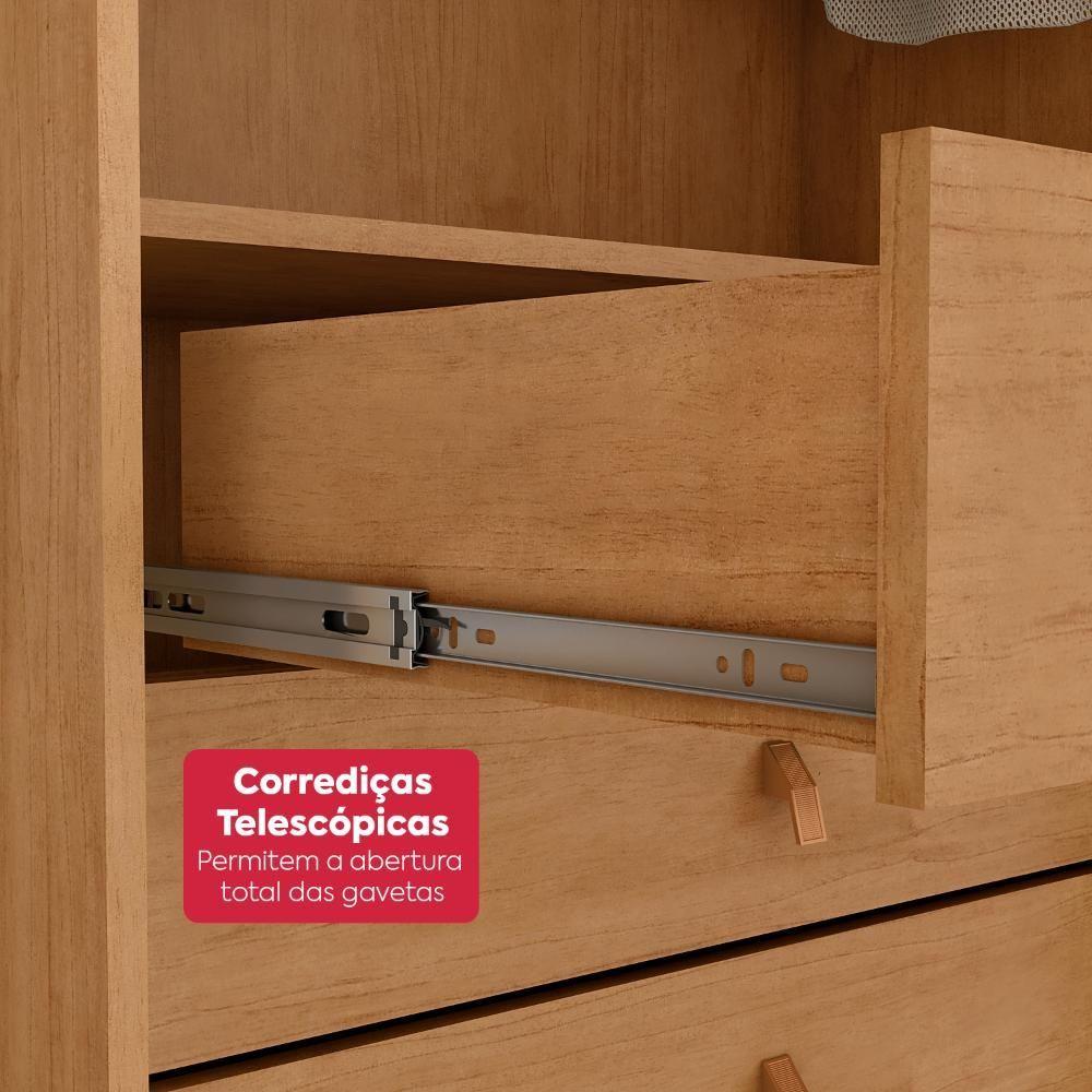 Guarda-roupa Casal 6 Portas Easy Like Amendoa Clean/salvia