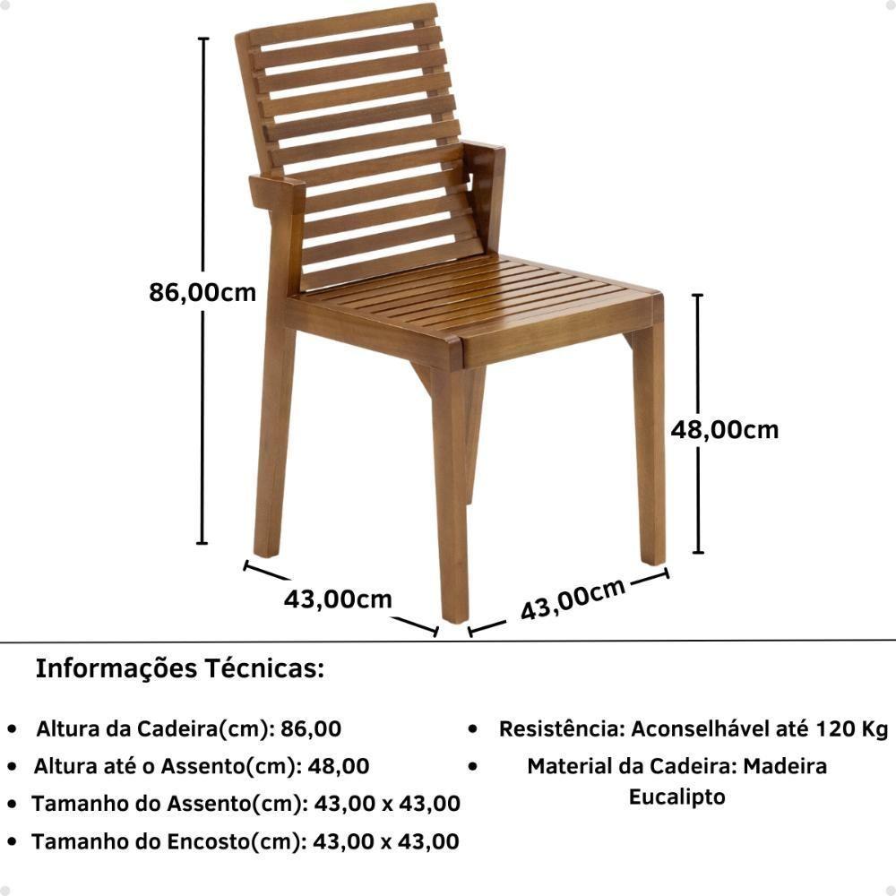 Conjunto Mesa De Jantar Redonda Branca Lara Premium 100cm Com 4 Cadeiras Isabela - Natural
