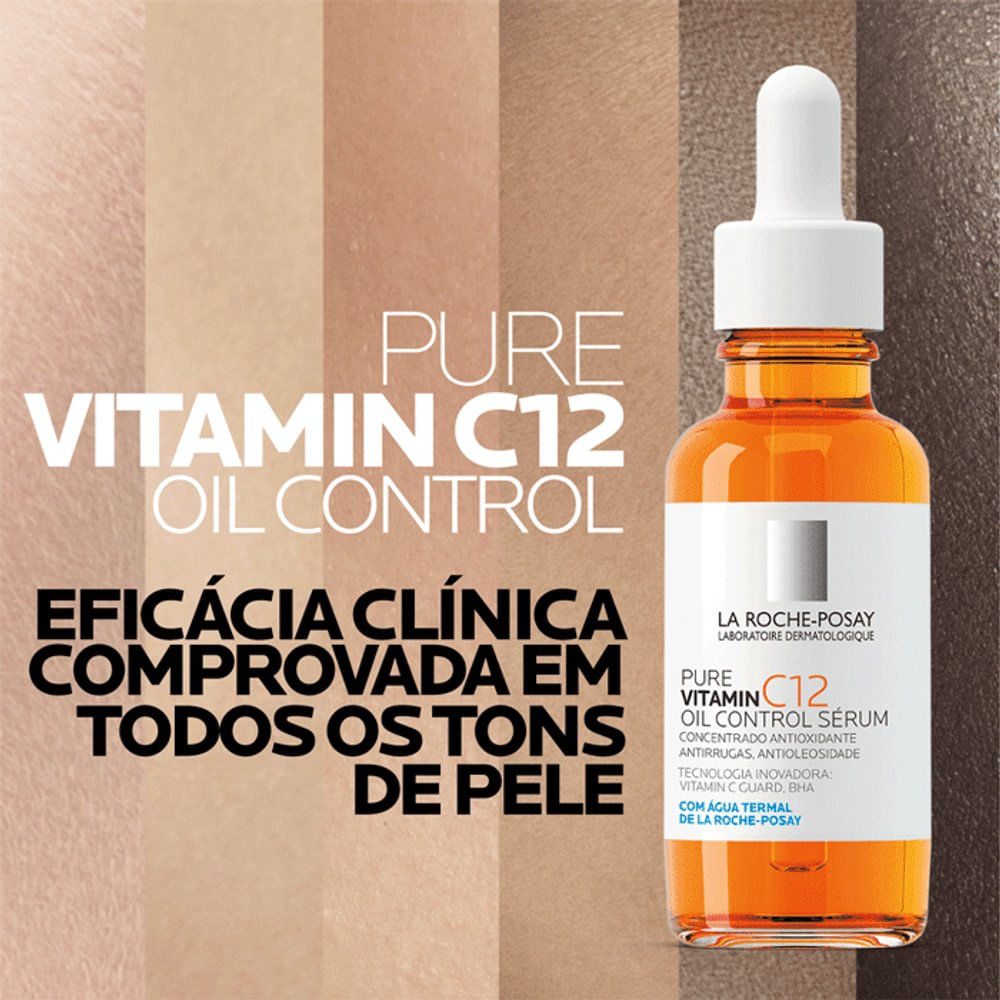 Miniatura Sérum Facial La Roche-posay Pure Vitamina C12 Oil Control 30ml