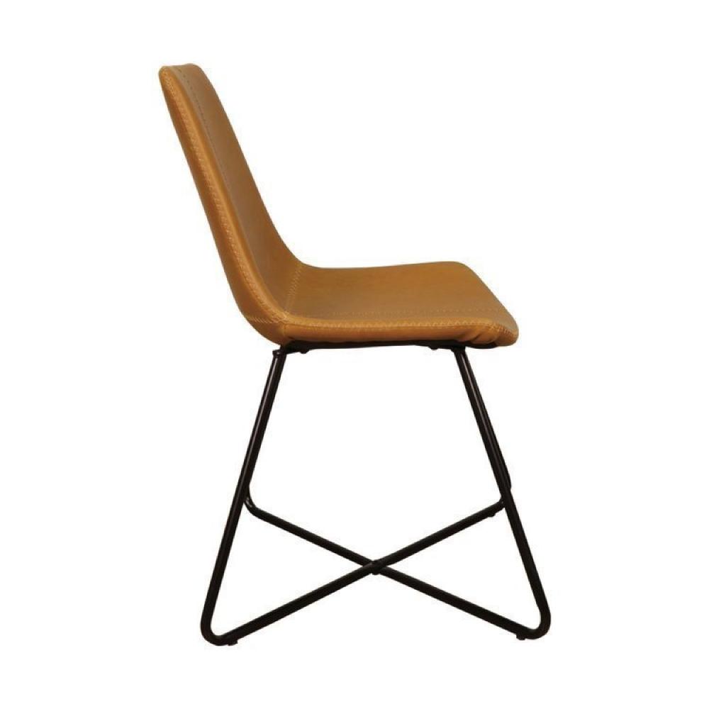 Conjunto Mesa 210cm Rústica 4 Cadeiras Brenda Industrial Espresso Móveis Marrom/Preto