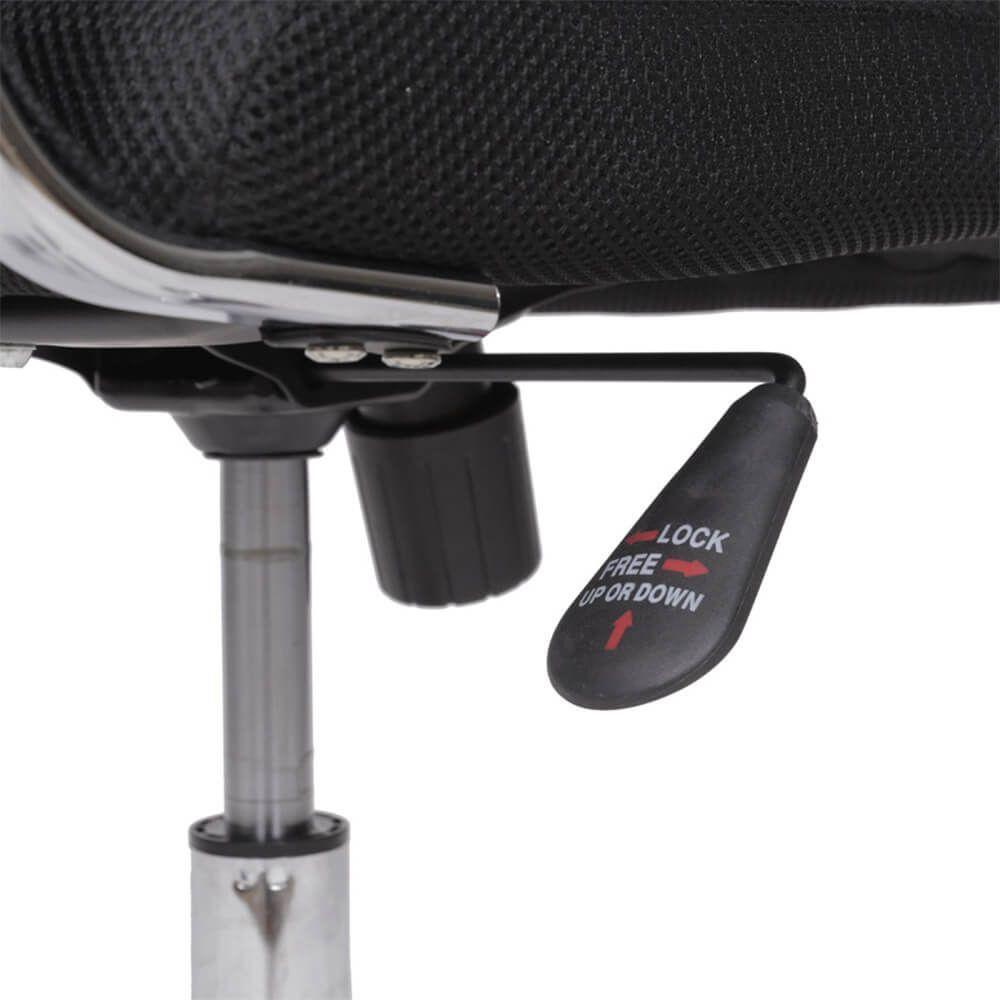 Miniatura Cadeira De Escritório Roma Fixa - Preta