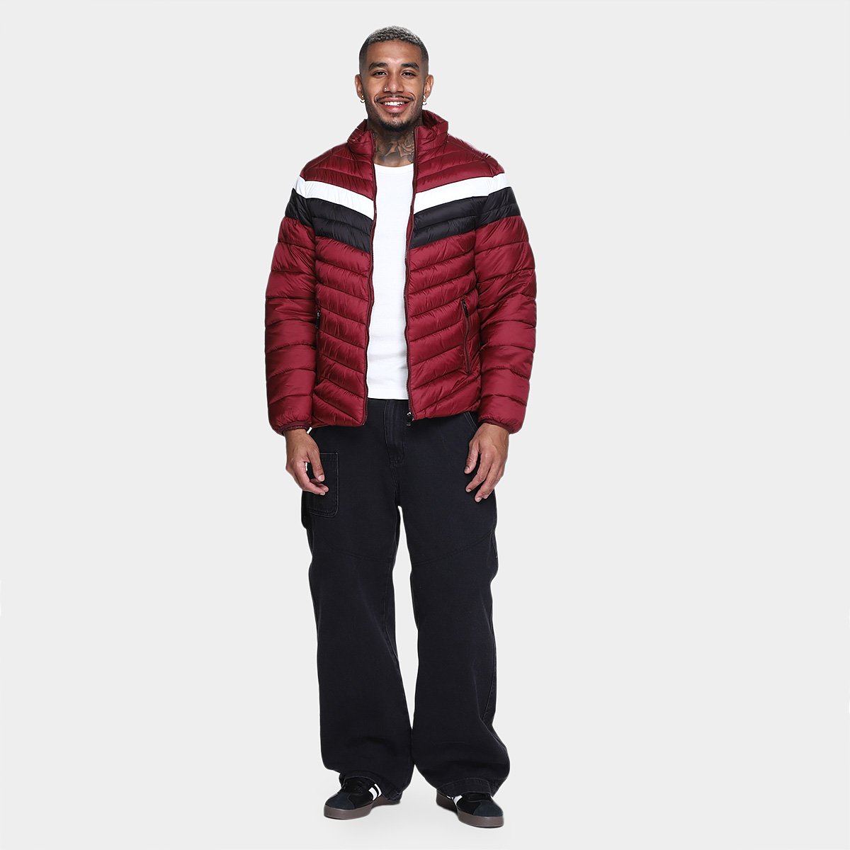 Miniatura Jaqueta Broken Rules Nylon Masculina Vinho - G