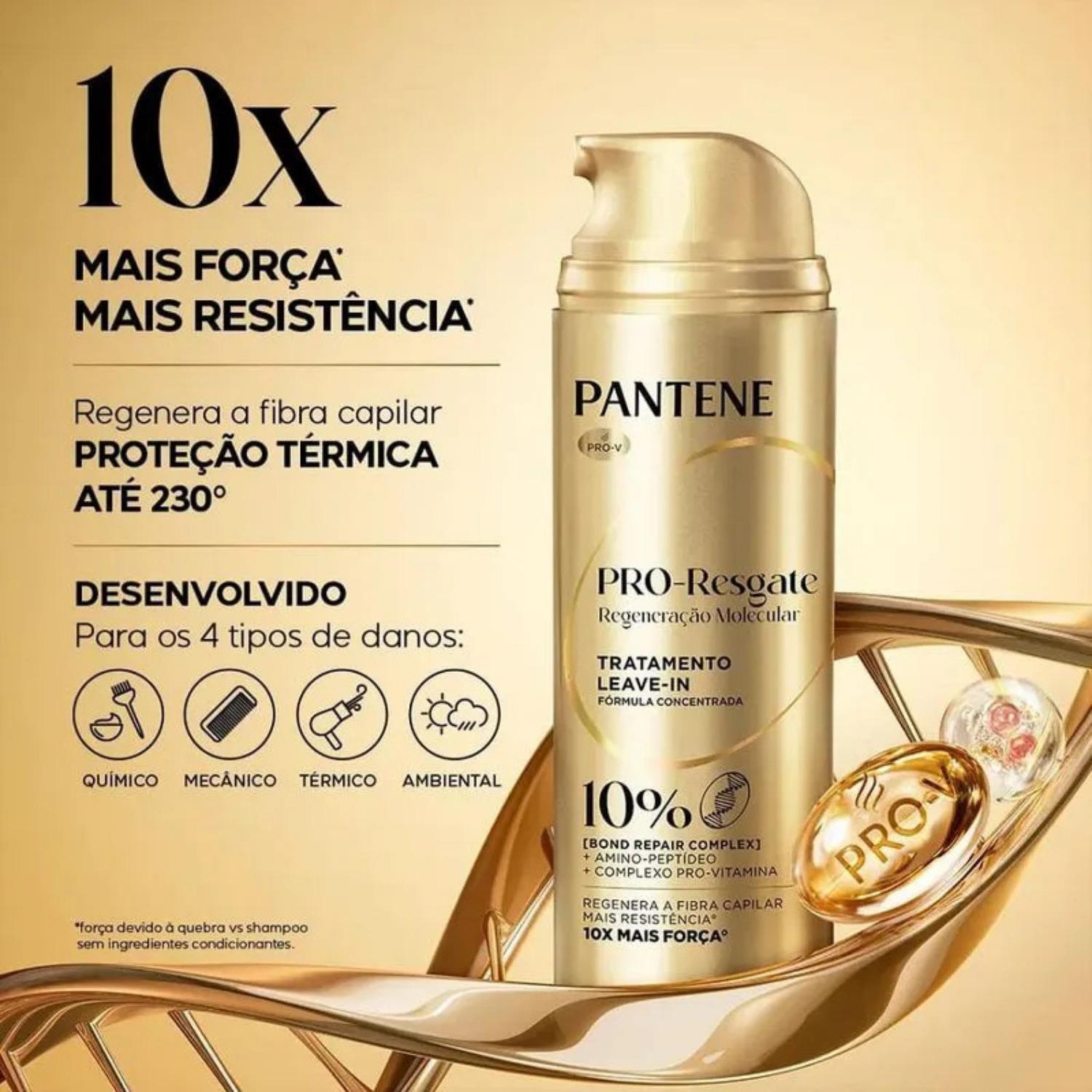 Miniatura Kit Pantene Molecular Bond Repair Amino Peptídeo Leave-In