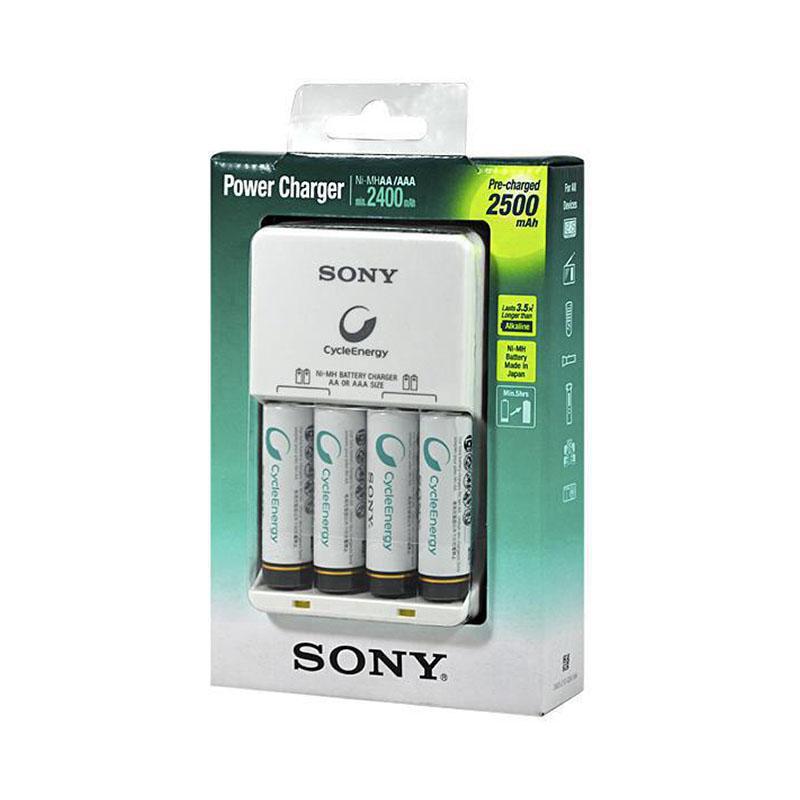 Miniatura Carregador Pilhas Sony 4 Pilhas Aa + 4 Pilhas Aa 2500Mah