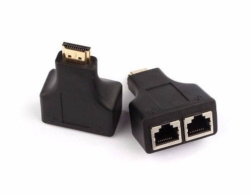 Miniatura Extensor Hdmi 30m Metros Rj45 Hd 3d