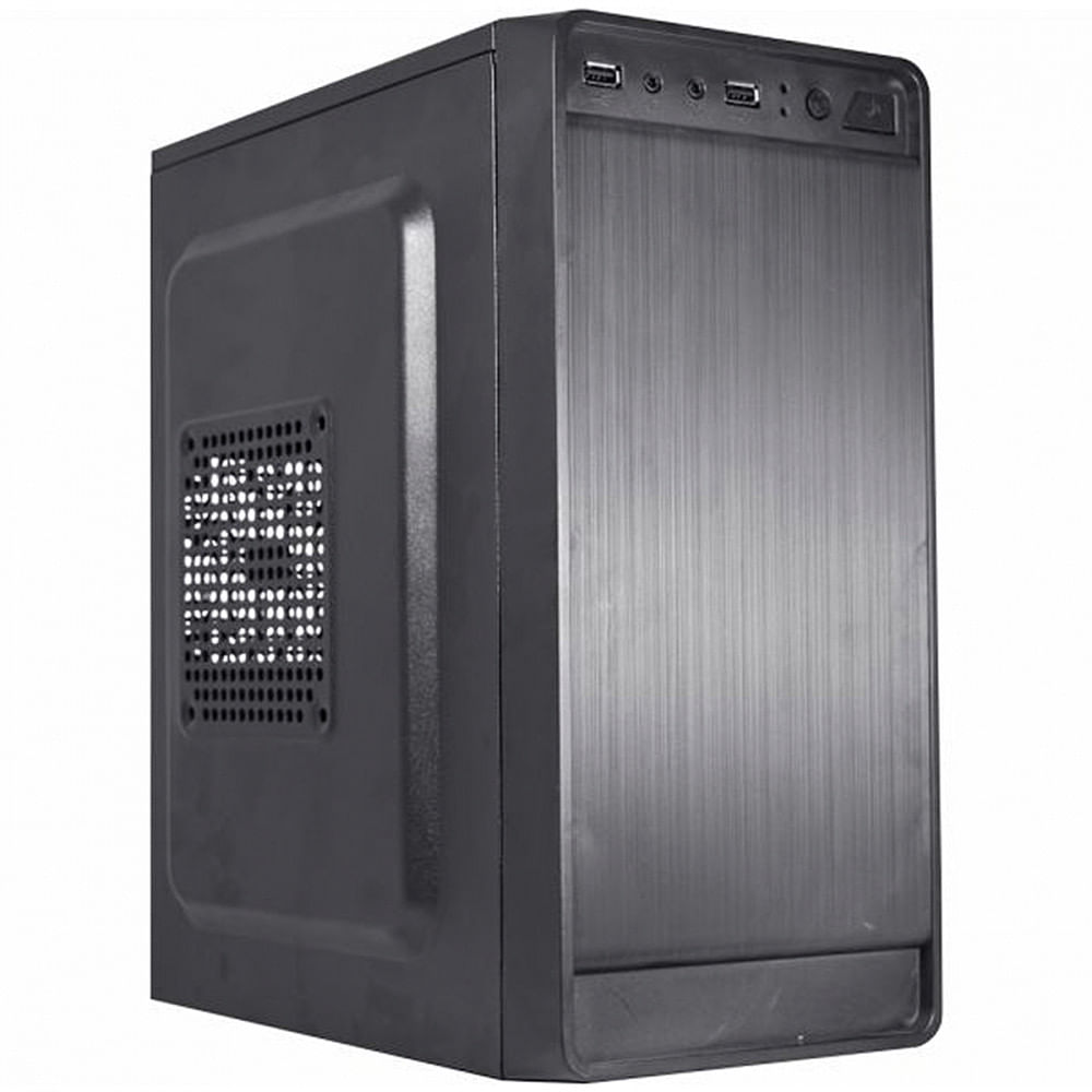 Miniatura Gabinete K-MEX Mid Tower GM-01NX Com Fonte PX300 Novo - Preto - 352x166x297mm - 12 meses - K-Mex - Micro ATX I ITX - GM-01NX - Gabinete K-MEX GM-01NX c/ Fon. - Garantia do Fabricante