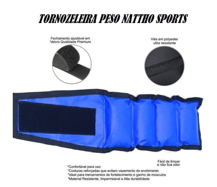 Miniatura Kit Caneleira De Peso 1Kg / 2Kg Treino De Perna Fisioterapia