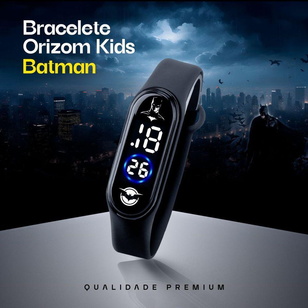 Miniatura Relogio Digital Infantil Batman Prova Dagua Criança Caixa