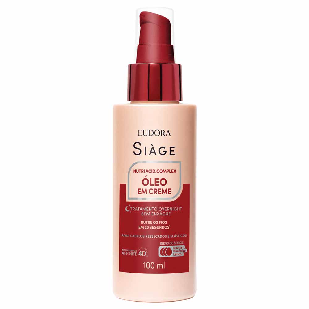 Miniatura Óleo em Creme Eudora Siàge Nutri Acid.Complex 100ml