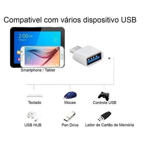 Miniatura Adaptador Celular Tipo C Para Mouse Usb Otg Celular Notebook