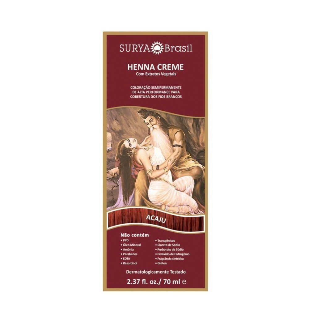 Miniatura Surya Henna Capilar Creme Acaju 70ml