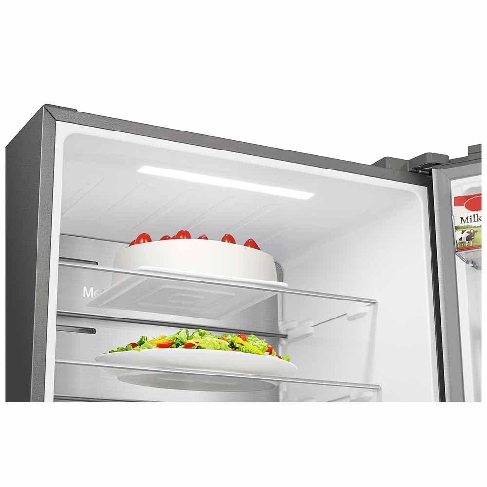 Refrigerador Bottom Freezer Metal Tech Hisense de 02 Portas Frost Free com 499 Litros Inox - RB5P504 110