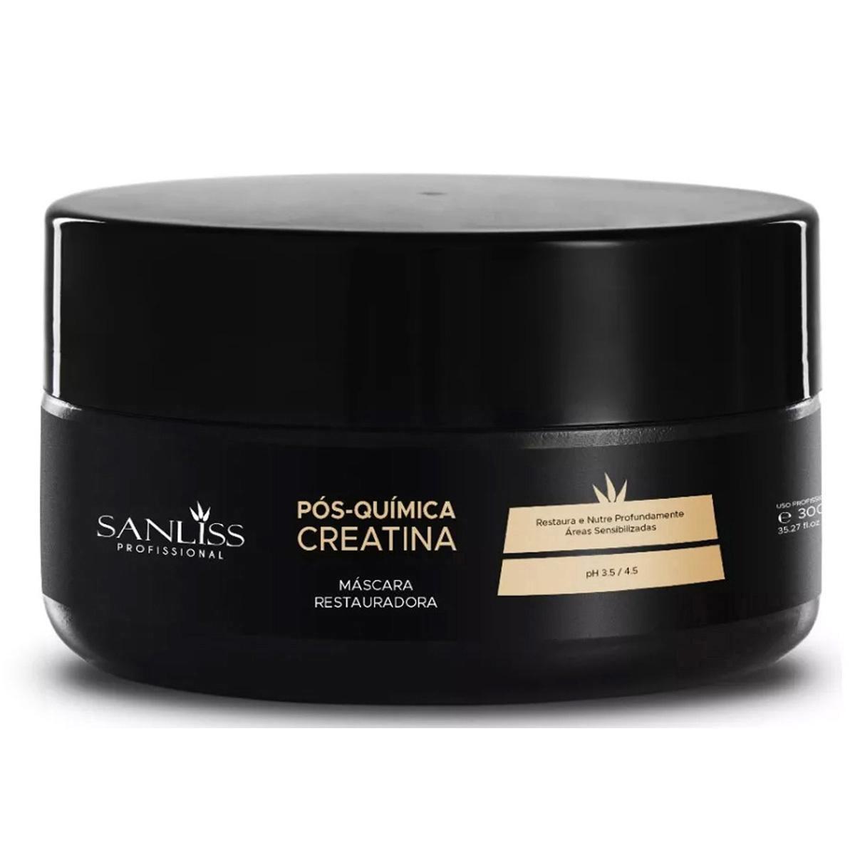 Miniatura Máscara Restauradora Creatina 300g Sanliss Profissional