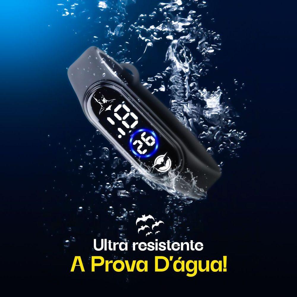 Miniatura Relogio Digital Infantil Batman Prova Dagua Criança Caixa