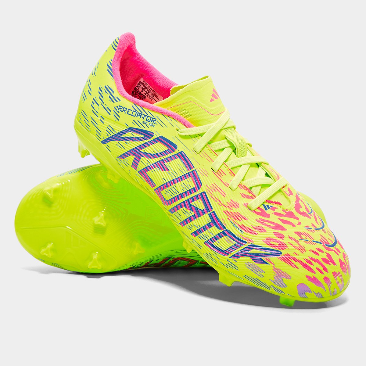 Miniatura Chuteira Campo Infantil Adidas Predator League Verde+Azul - 26