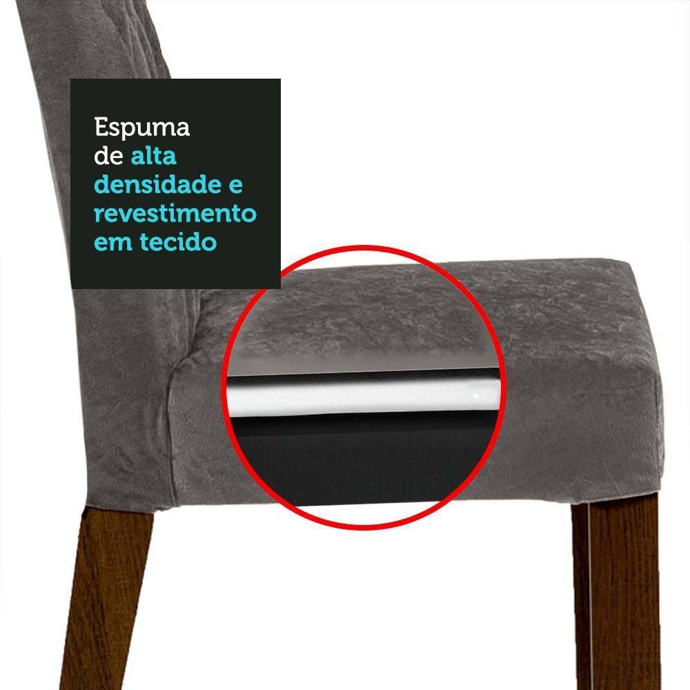 Miniatura Kit 2 Cadeiras De Jantar 4256 Rustic/silver Madesa Rustic/silver
