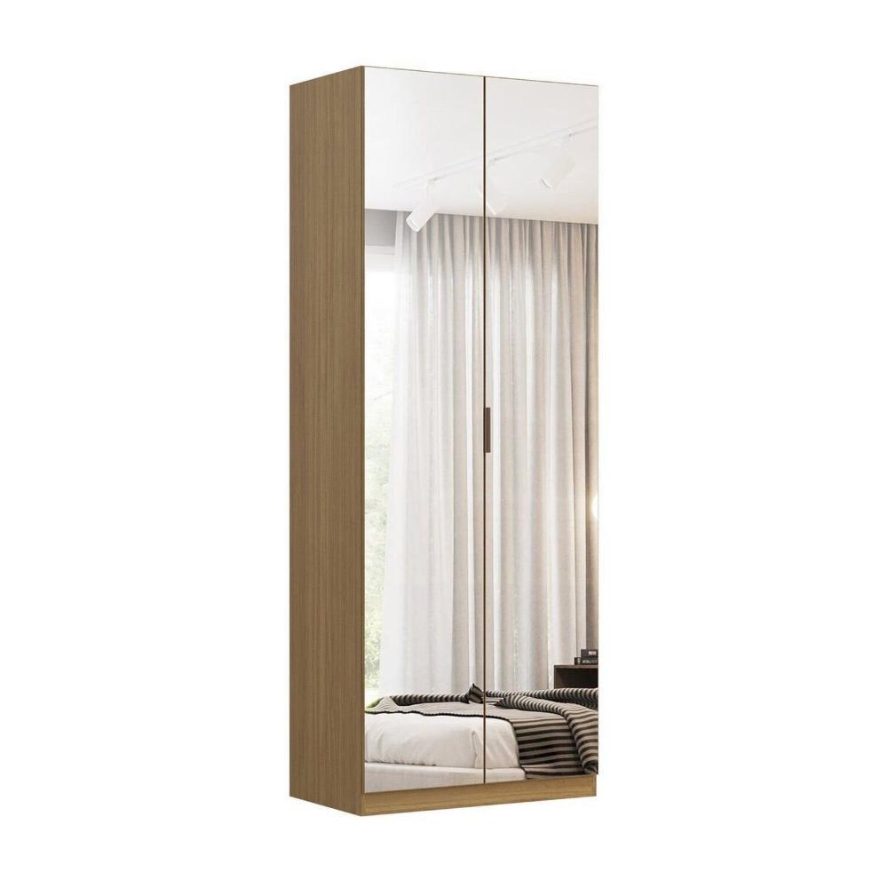 Miniatura Guarda-roupa 2 Portas com Espelho e Gavetas Altezza Freijó