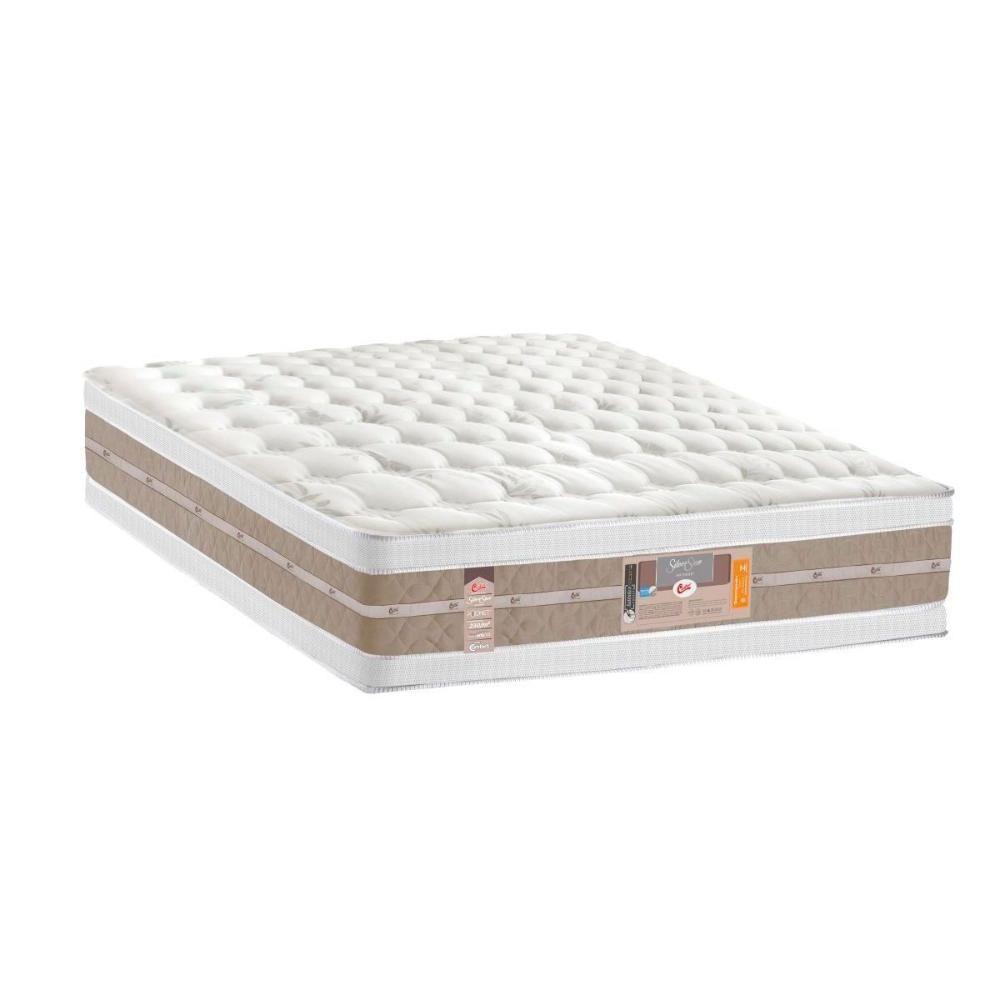 Miniatura Colchão King Molas Ensacadas Pocket Silver Star Air Double Face Euro Pillow (193x203x34) - Castor