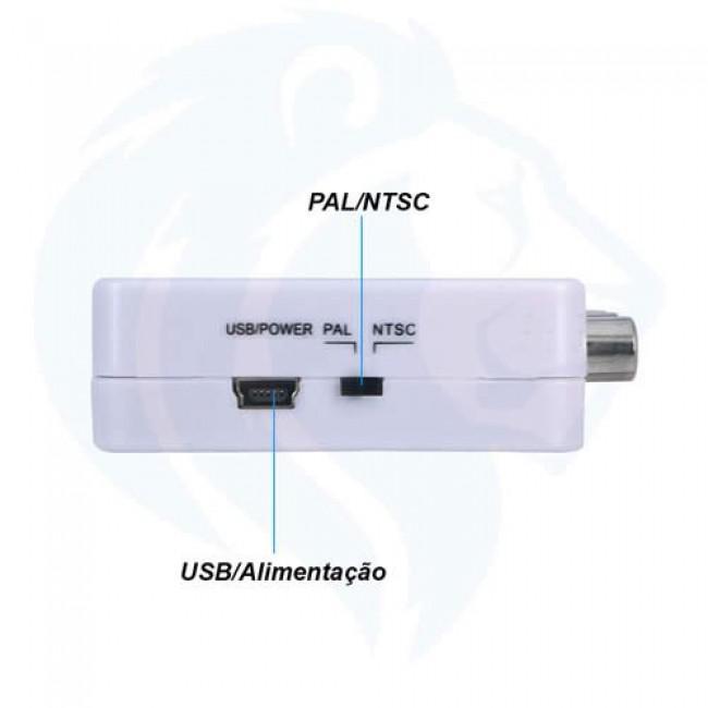 Miniatura Conversor Multimídia Hdmi Para Av (Rca)