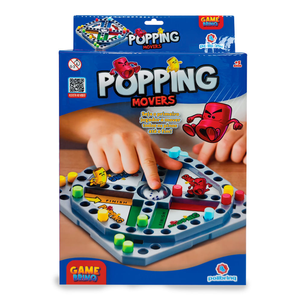 Miniatura Jogo Popping Movers Game Brinq 5+ Anos Polibrinq