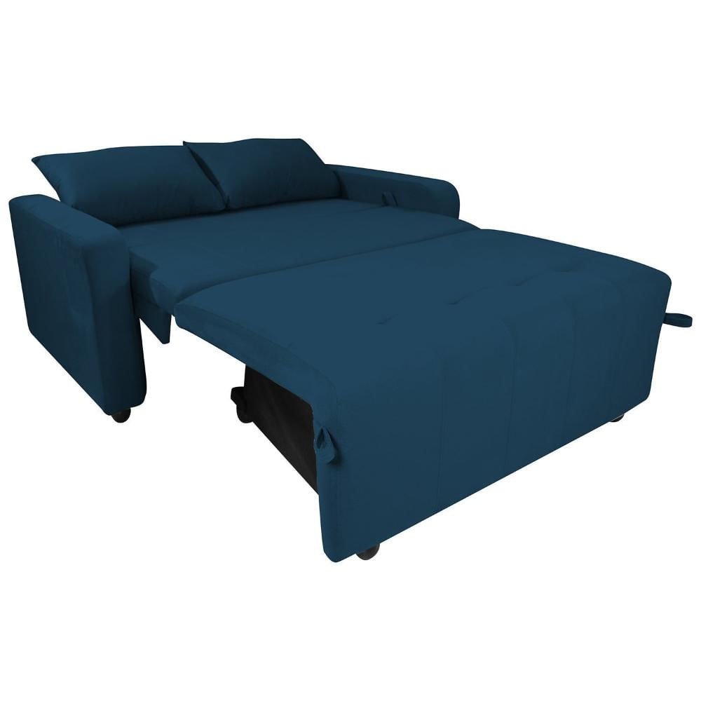 Miniatura Sofá Cama 2 Lugares Amora New Azul