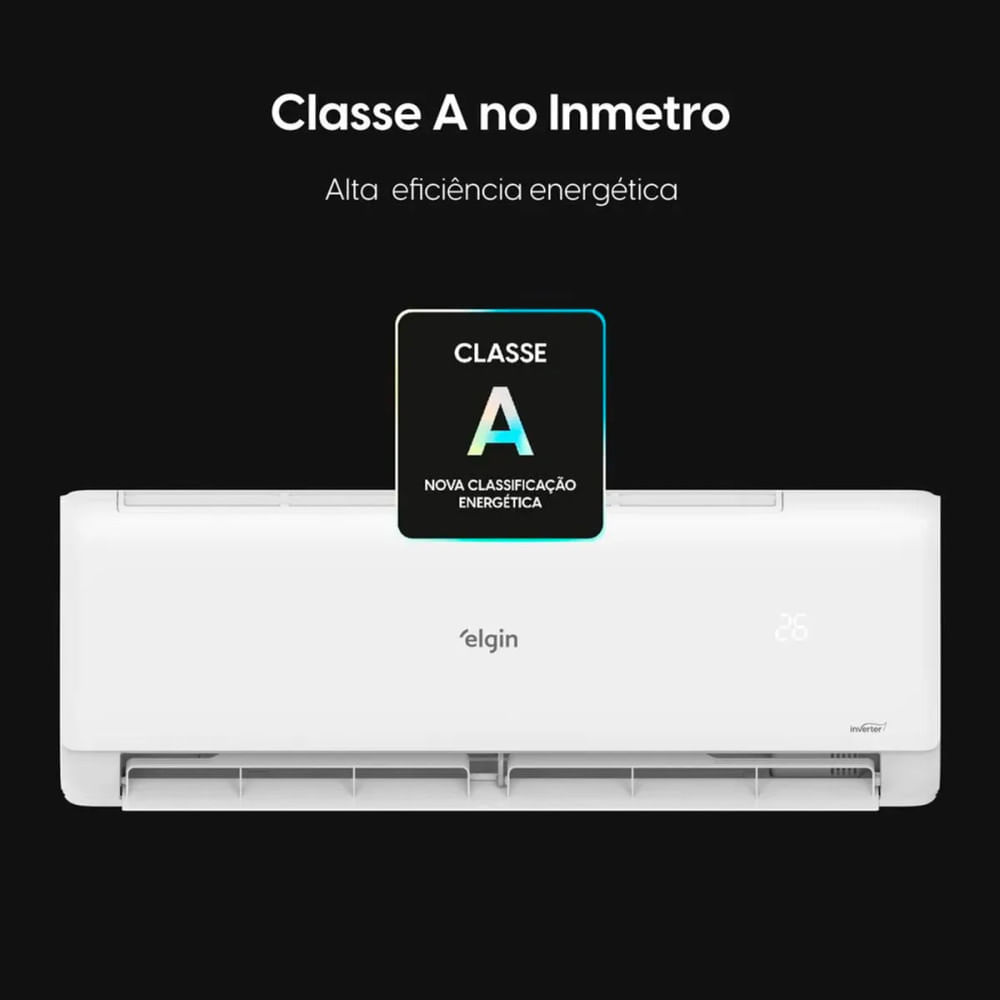 Ar Condicionado Eco Inverter II Split 9000 BTUs Frio Elgin 220V