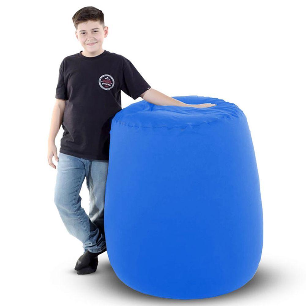 Miniatura Puff Rollo Cor Azul Royal - Sensorial, Versátil