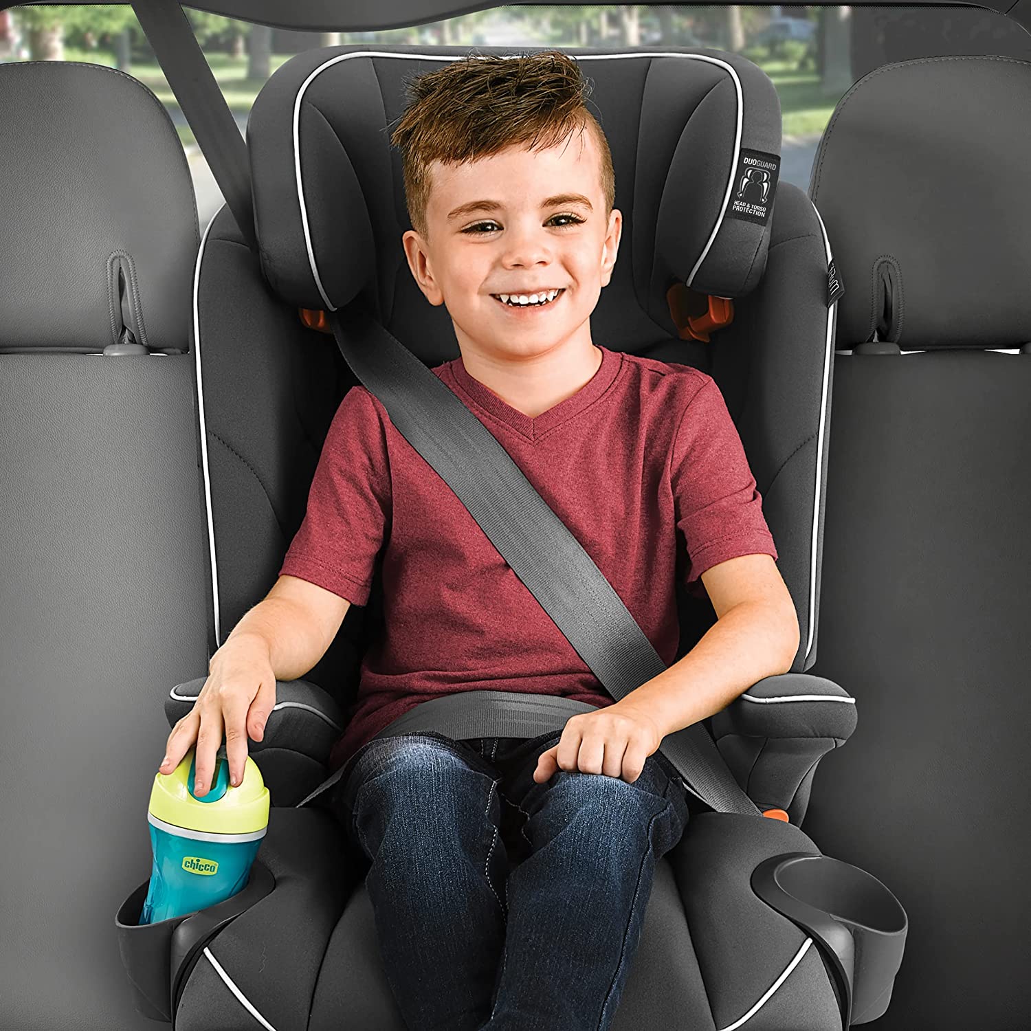 Miniatura Chicco Bebê Conforto e Assento com Apoio com 9 Posições para 11 a 45 kg Cinza Fato