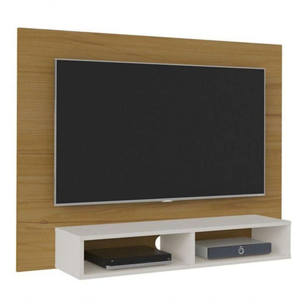 Miniatura Painel Para Tv Até 42 Artely Flash Cor Freijo Com Off White