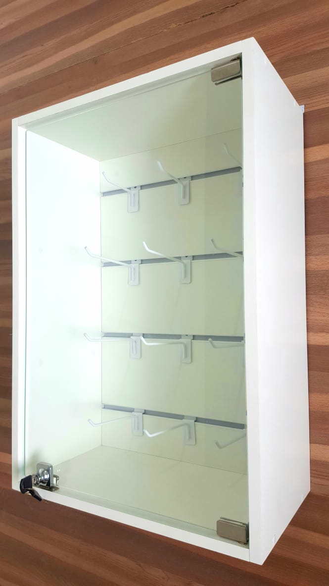 Miniatura Painel Canaletado Vitrine Expositora Para Lojas Porta Vidro