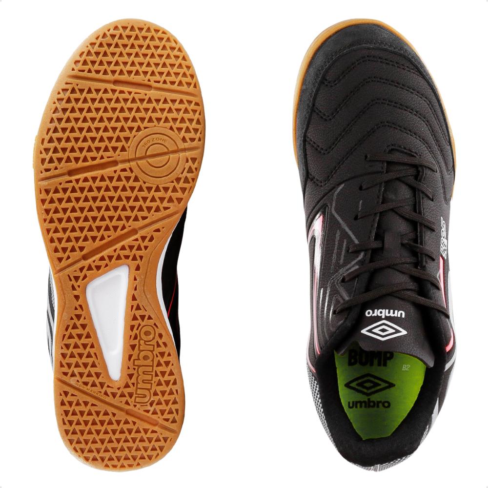 Chuteira Futsal Umbro Pro 5 Bump Club Masculina Preto / Cinza - 43