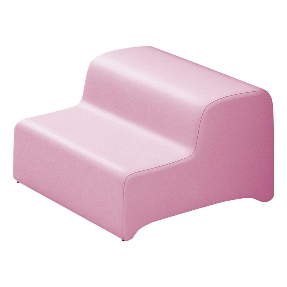 Miniatura Maca Salão De Beleza E Puff 190X70Cm Suede Rosa