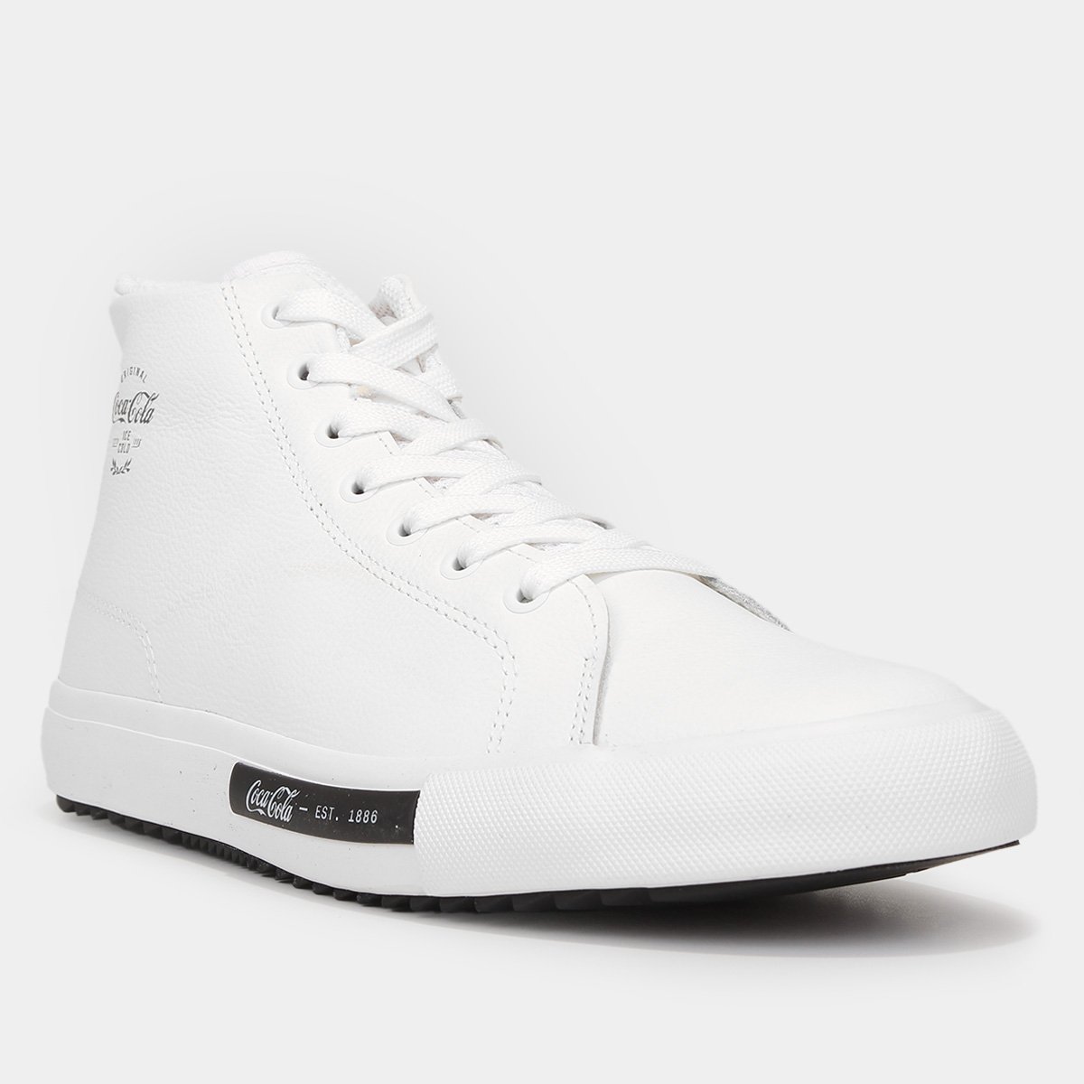 Miniatura Tênis Cano Alto Coca- Cola Shoes Stamp Same Masculino Branco - 38
