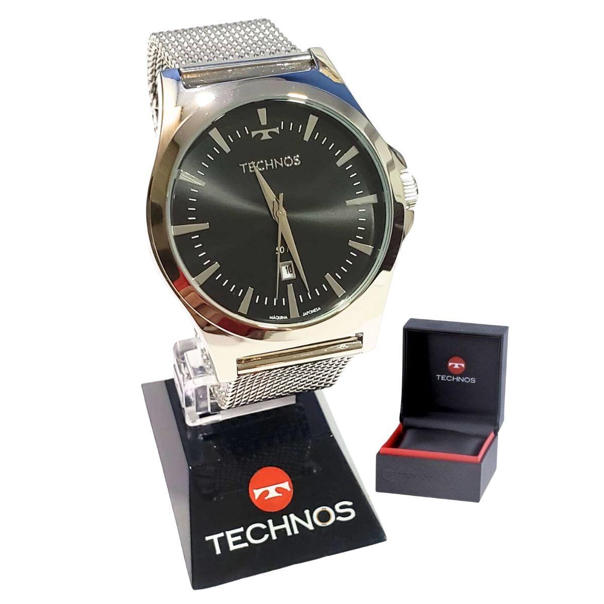 Miniatura Relógio Technos Classic Steel 2115LAL/0P Prata 46mm