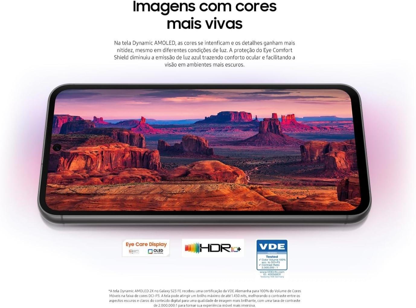 Miniatura Samsung Galaxy S23 Fe 5G 128Gb 8Gb - Grafite