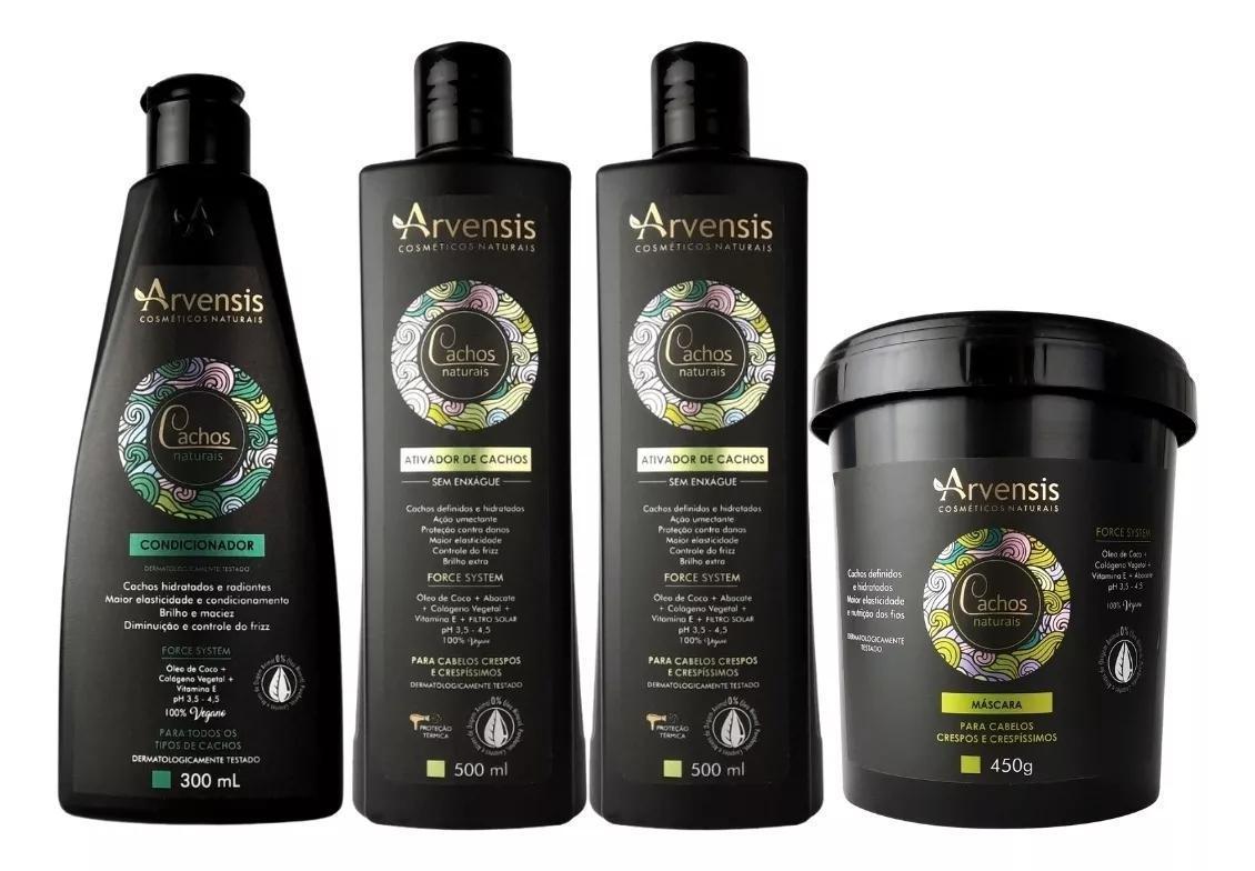 Miniatura Kit Arvensis Crespos Cond. + 2 Ativador 500Ml + Másc. 450G