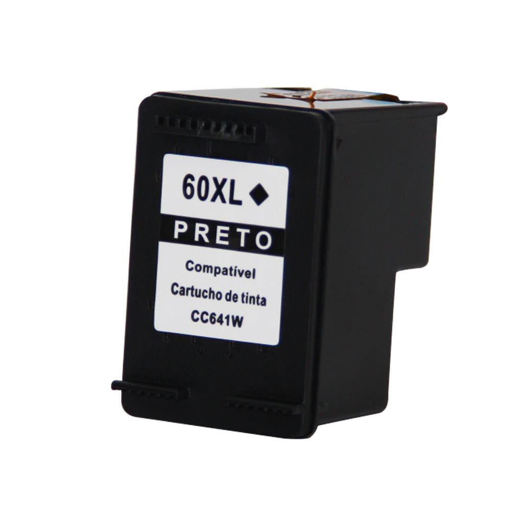 Miniatura Cartucho De Tinta Compatível Hp 60xl Preto