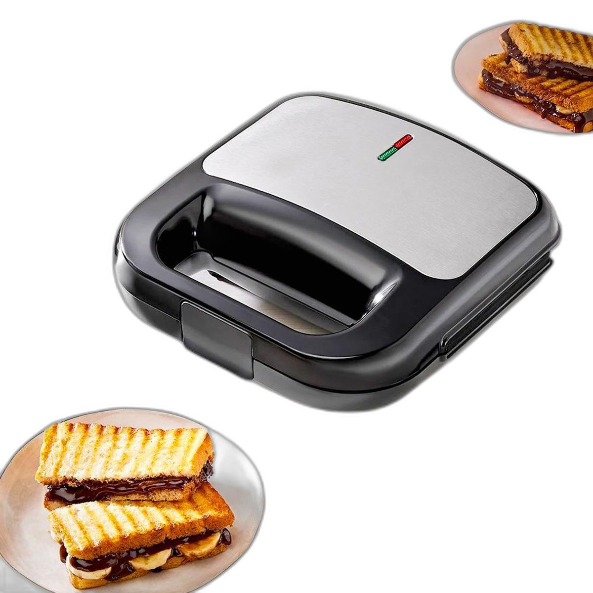 Miniatura Sanduicheira Grill Antiaderente 750W Torradeira Misto Quente