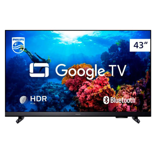 Miniatura Smart TV Philips 43 Pol Full HD 43PFG6918/78 LED HDR10 Dolby Vision 3X HDMI 2X USB Google TV WiFi Preto - Bivolt