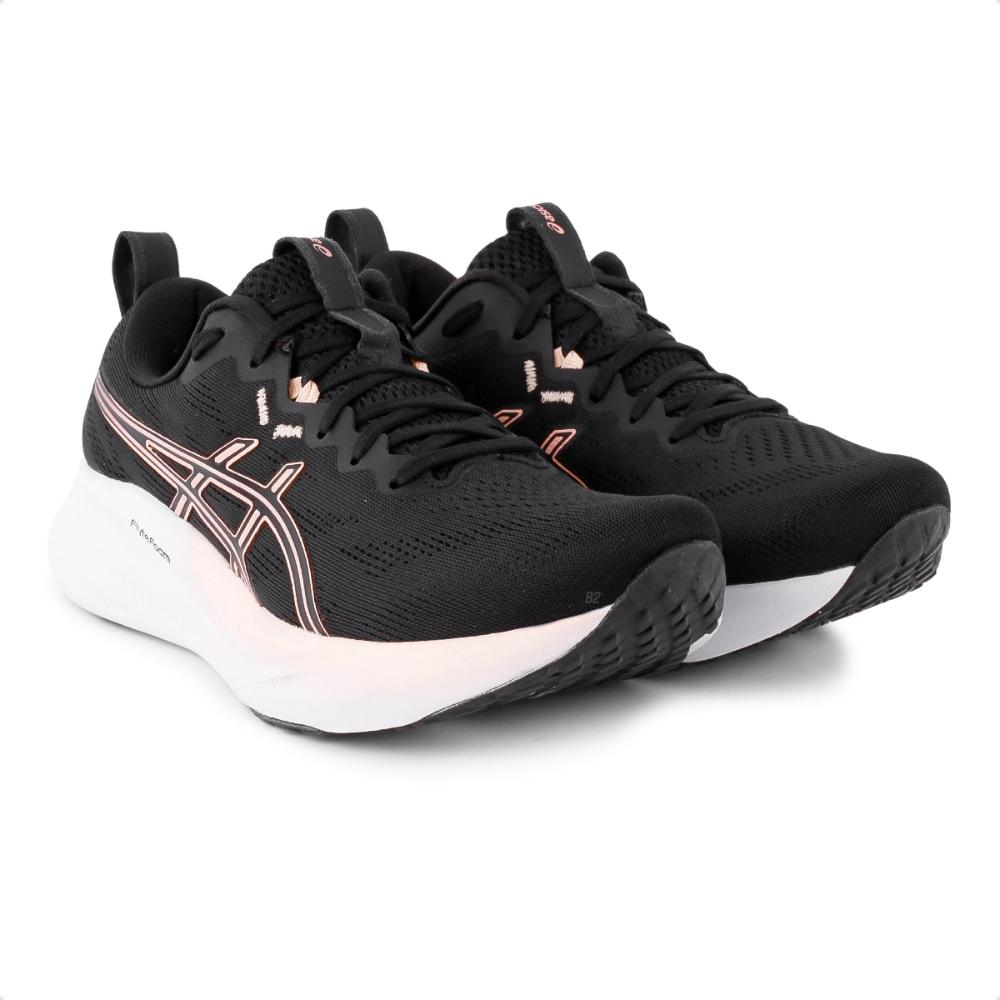 Miniatura Tênis Asics Gel-Pulse 16 SE Feminino Preto / Rosa - 34