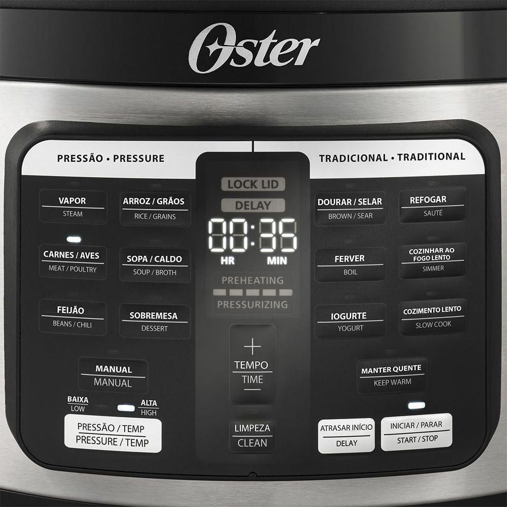 Miniatura Panela De Pressão Elétrica Multifunções 5,7L Oster 110V