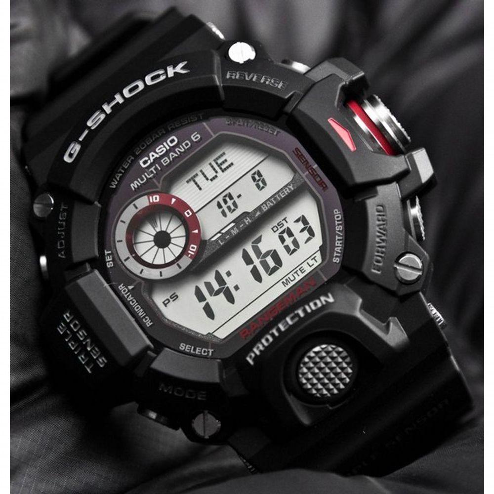 Miniatura Relógio Casio G-shock Rangeman Gw-9400-1dr Sensor Triplo