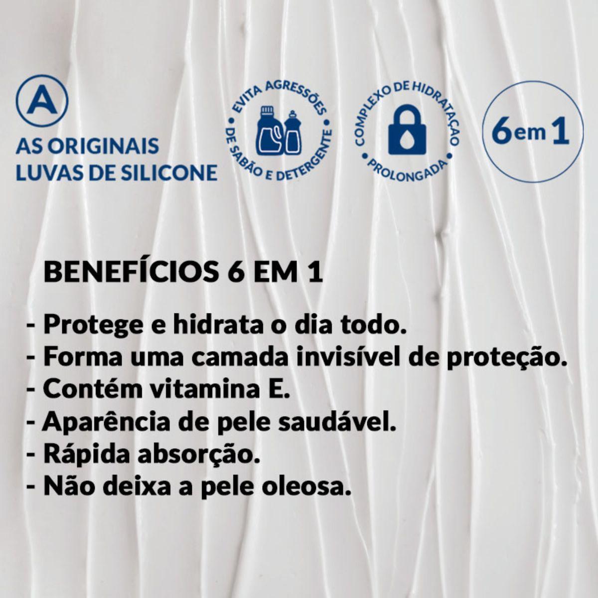 Miniatura Creme Para As Mãos Luva De Silicone 6 Em 1 Avon Care 120G