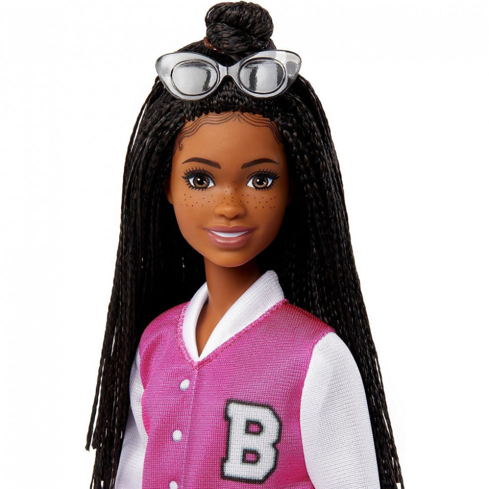 Miniatura Boneca Barbie Estilista com 14 Acessórios Incluindo Bolsas e Cachorrinho, Rosa