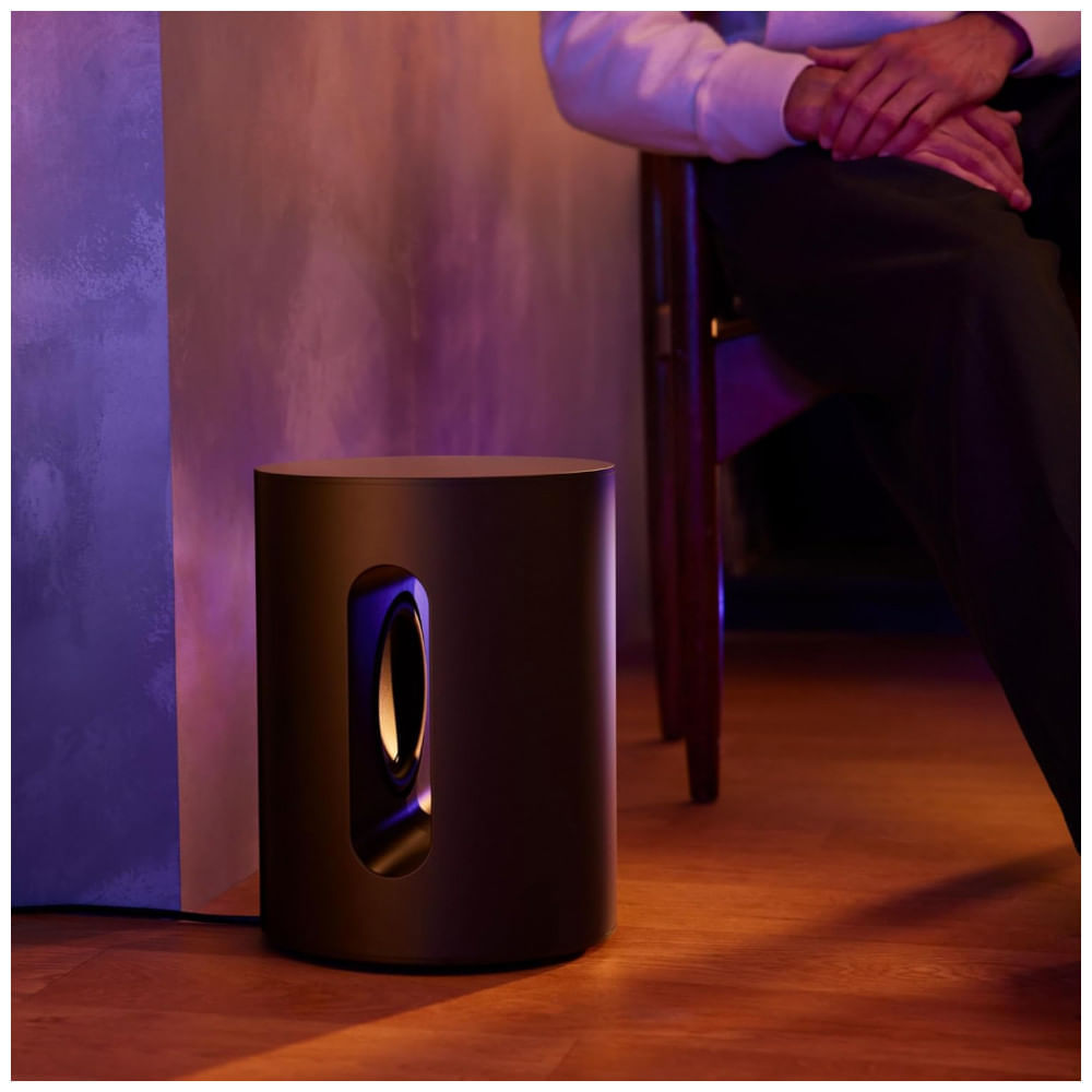 Sonos Sub Mini Subwoofer Wireless Compacto com Graves Profundos, Design Moderno e Elegante – Preto Fosco