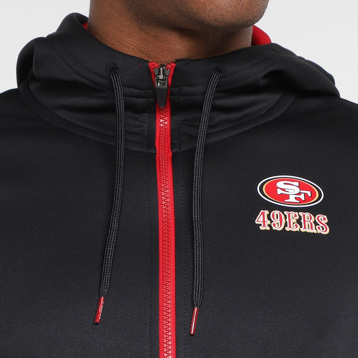 Miniatura Jaqueta Nike NFL San Francisco 49ers Masculina Preto - P
