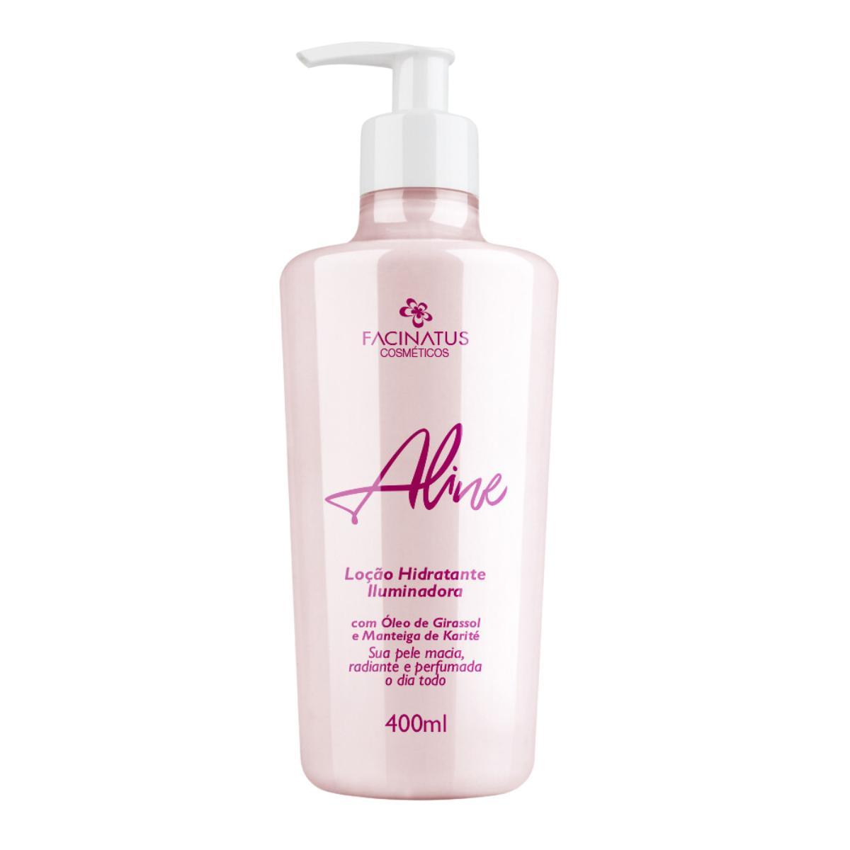 Miniatura Loção Hidratante Iluminadora Aline 400 Ml Creme De Corpo